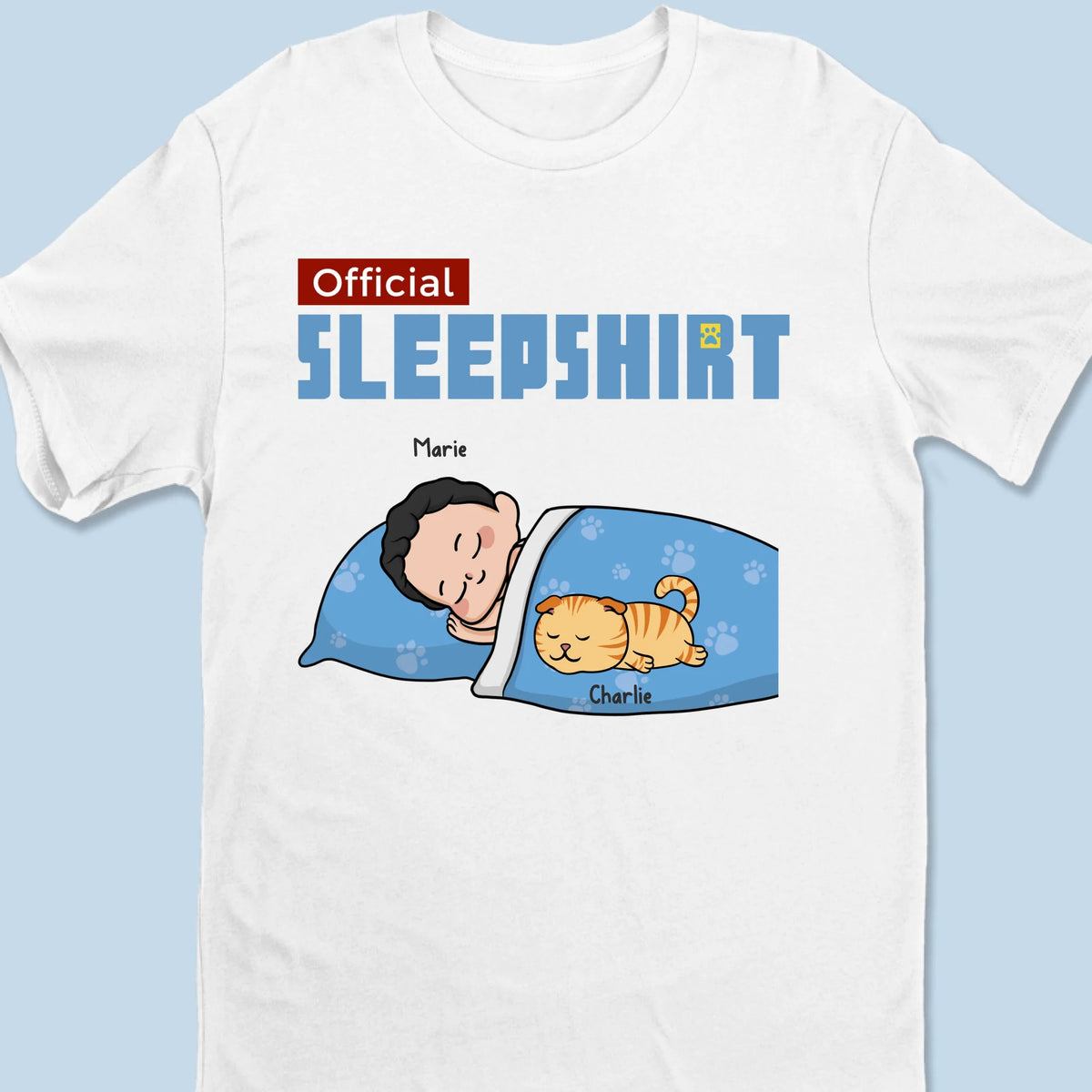 Happiness Is A Lazy Day In Bed With My Furry Friends - Dog & Cat Personalized Custom Unisex T-shirt, Premium T-shirt, Hoodie - Gift For Pet Owners, Pet Lovers