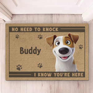Custom Home Decor Decorative Mat - Personalized Birthday Gifts For Dog Cat Lovers, Dog Dad And Mom, Cat Owners - Paws Before People In This Happy Home