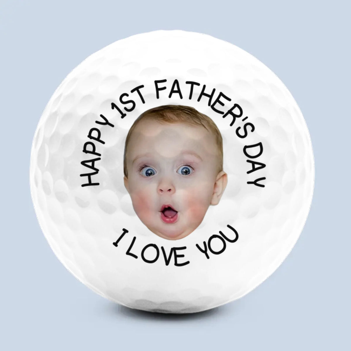 Photo personnalisée Tu es la meilleure balançoire de ma vie
 - Balle de golf personnalisée pour la famille - Fête des pères, cadeau pour les amateurs de sport, les joueurs de sport, papa, grand-père