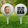 Photo personnalisée Master of the Dad Course - Balle de golf personnalisée pour la famille - Cadeau pour la fête des pères, pour les amateurs de sport, les sportifs, les papas et les grands-pères