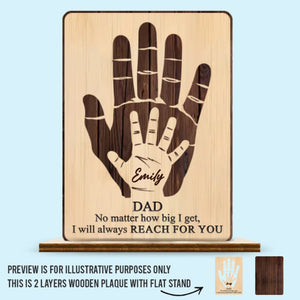 Votre amour est ma boussole pour la vie - Plaque en bois personnalisée à 2 couches avec support plat - Cadeau de pendaison de crémaillère pour papa et grand-père