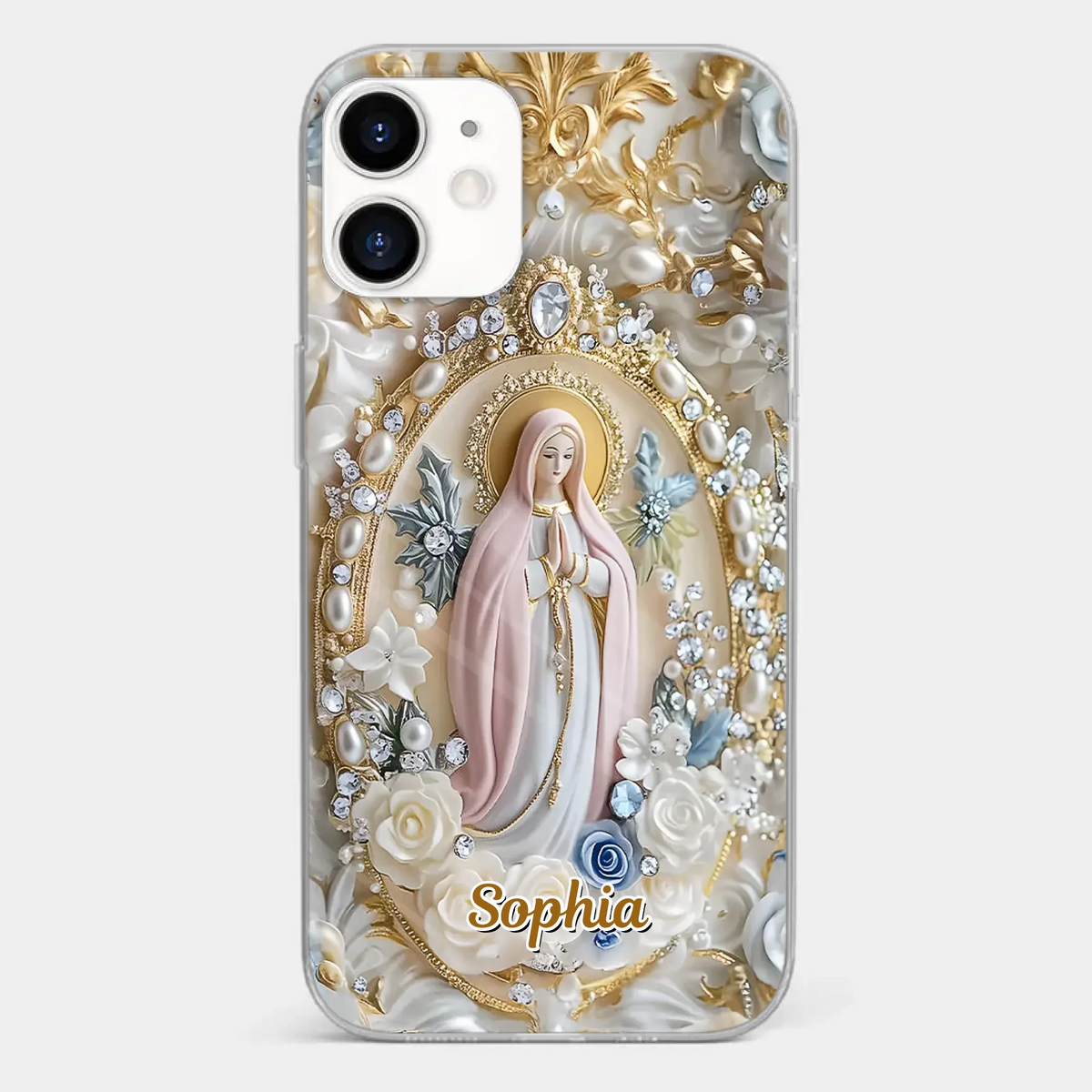 In Love And Faith - Coque de téléphone personnalisée avec effet gonflable 3D - Cadeau pour vous-même, vos meilleurs amis, vos frères et sœurs, votre famille