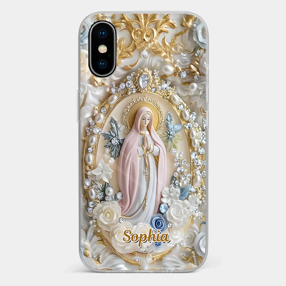 In Love And Faith - Coque de téléphone personnalisée avec effet gonflable 3D - Cadeau pour vous-même, vos meilleurs amis, vos frères et sœurs, votre famille