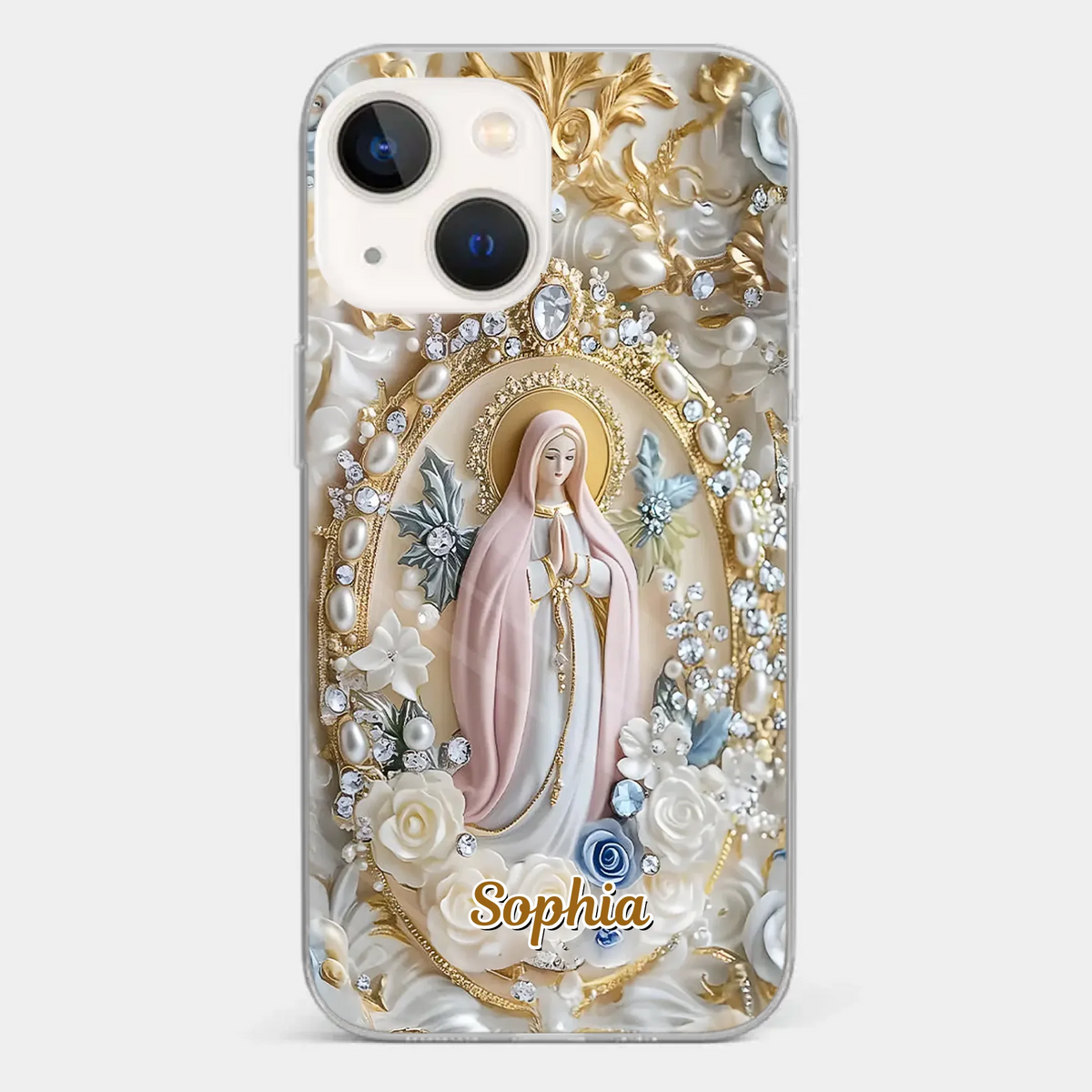 In Love And Faith - Coque de téléphone personnalisée avec effet gonflable 3D - Cadeau pour vous-même, vos meilleurs amis, vos frères et sœurs, votre famille
