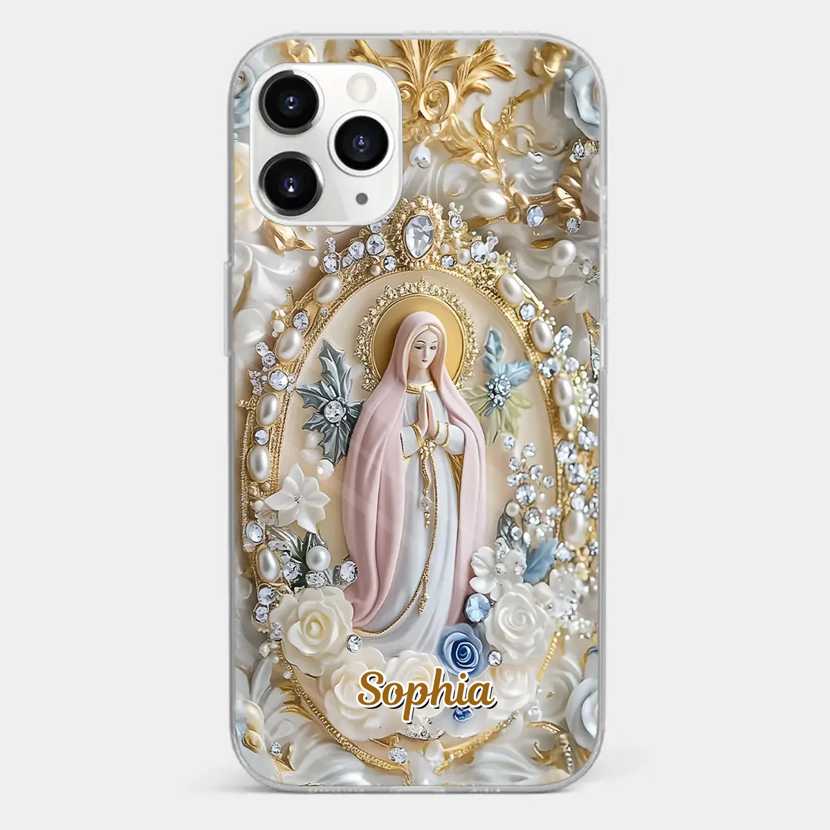 In Love And Faith - Coque de téléphone personnalisée avec effet gonflable 3D - Cadeau pour vous-même, vos meilleurs amis, vos frères et sœurs, votre famille