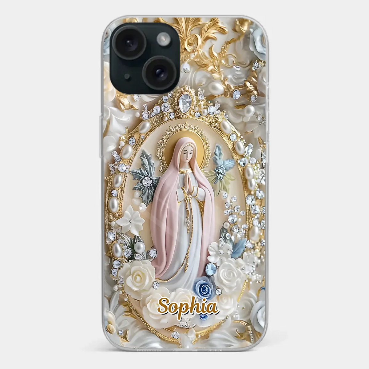 In Love And Faith - Coque de téléphone personnalisée avec effet gonflable 3D - Cadeau pour vous-même, vos meilleurs amis, vos frères et sœurs, votre famille