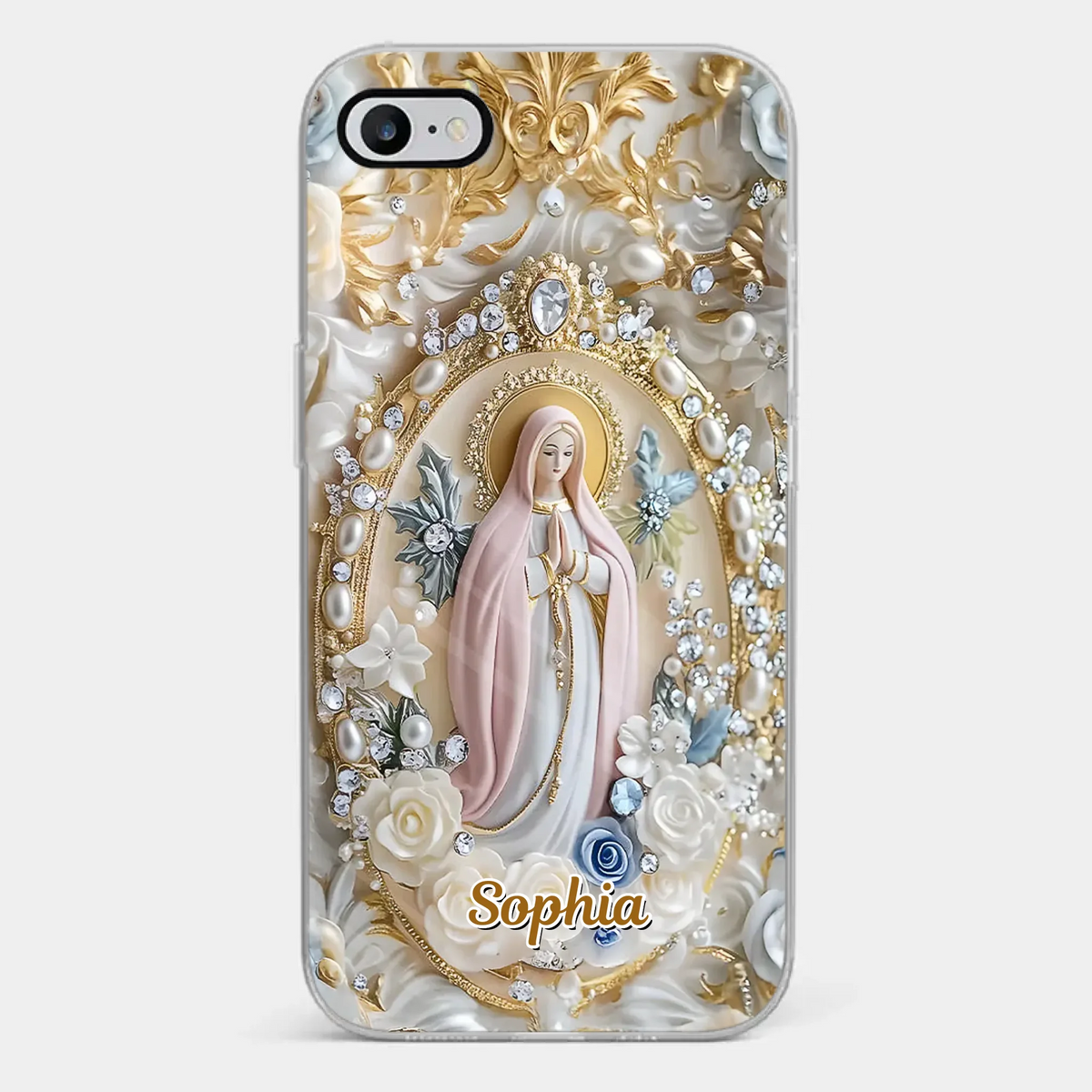 In Love And Faith - Coque de téléphone personnalisée avec effet gonflable 3D - Cadeau pour vous-même, vos meilleurs amis, vos frères et sœurs, votre famille