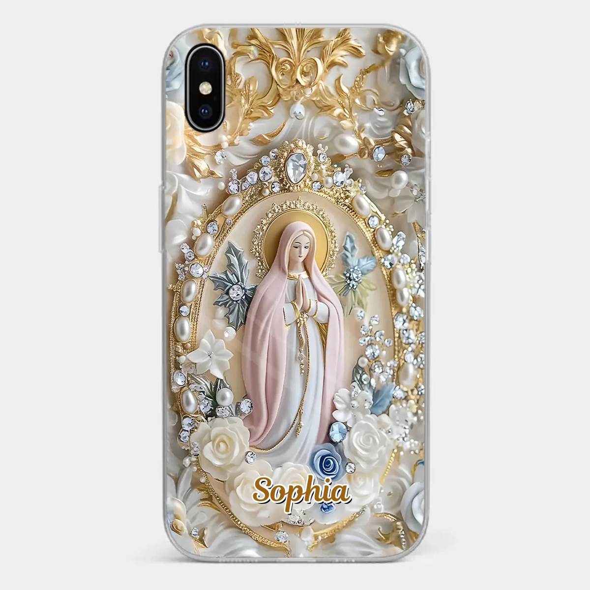 In Love And Faith - Coque de téléphone personnalisée avec effet gonflable 3D - Cadeau pour vous-même, vos meilleurs amis, vos frères et sœurs, votre famille