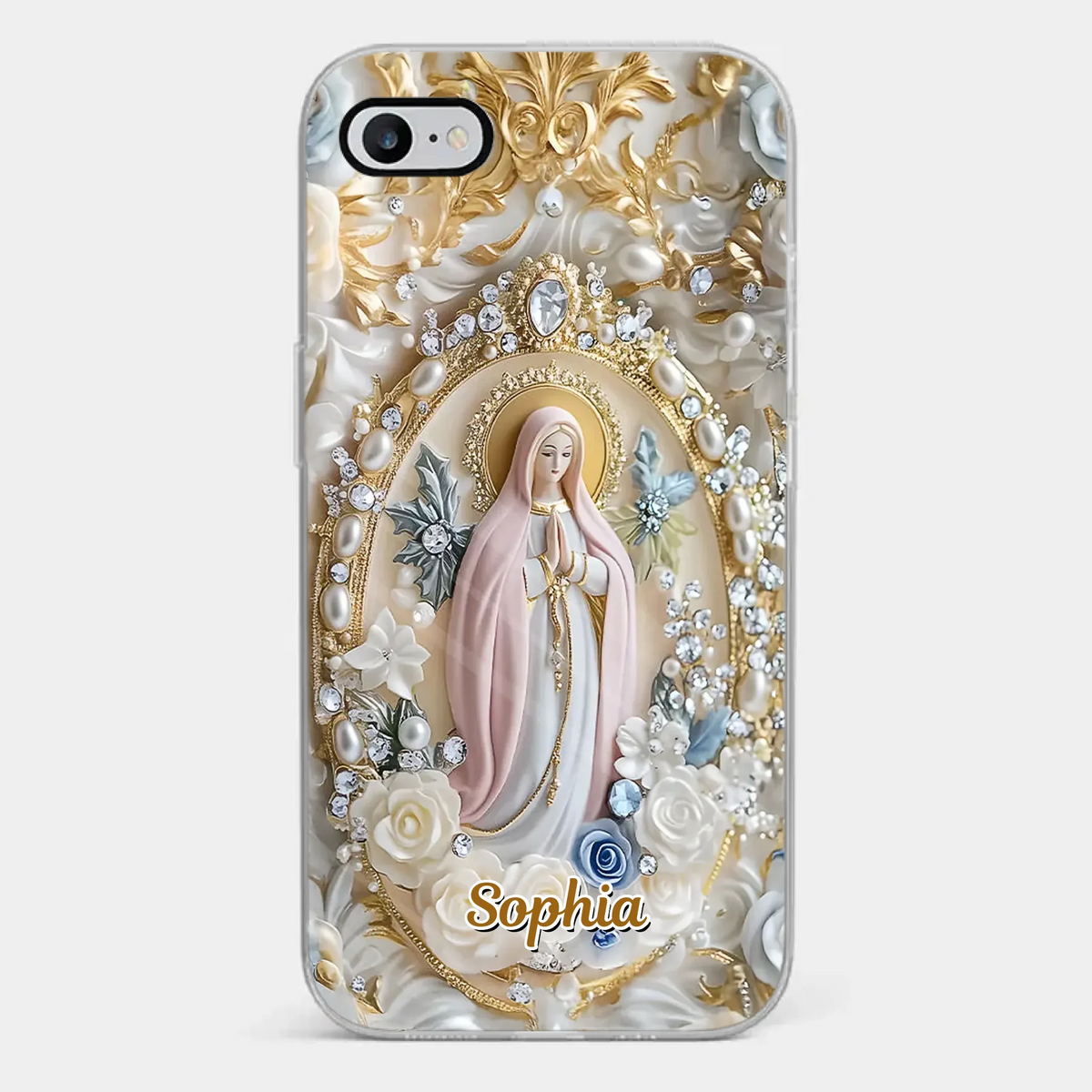 In Love And Faith - Coque de téléphone personnalisée avec effet gonflable 3D - Cadeau pour vous-même, vos meilleurs amis, vos frères et sœurs, votre famille