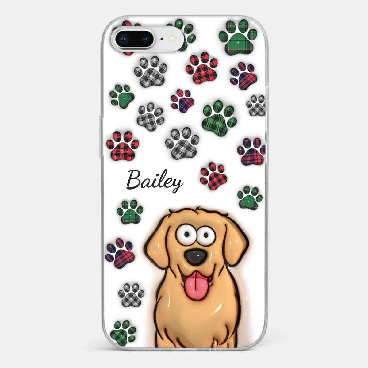 Life Would Be Ruff Without You - Dog & Cat Personalized Custom 3D Inflated Effect Printed Clear Phone Case - Gift For Pet Owners, Pet Lovers