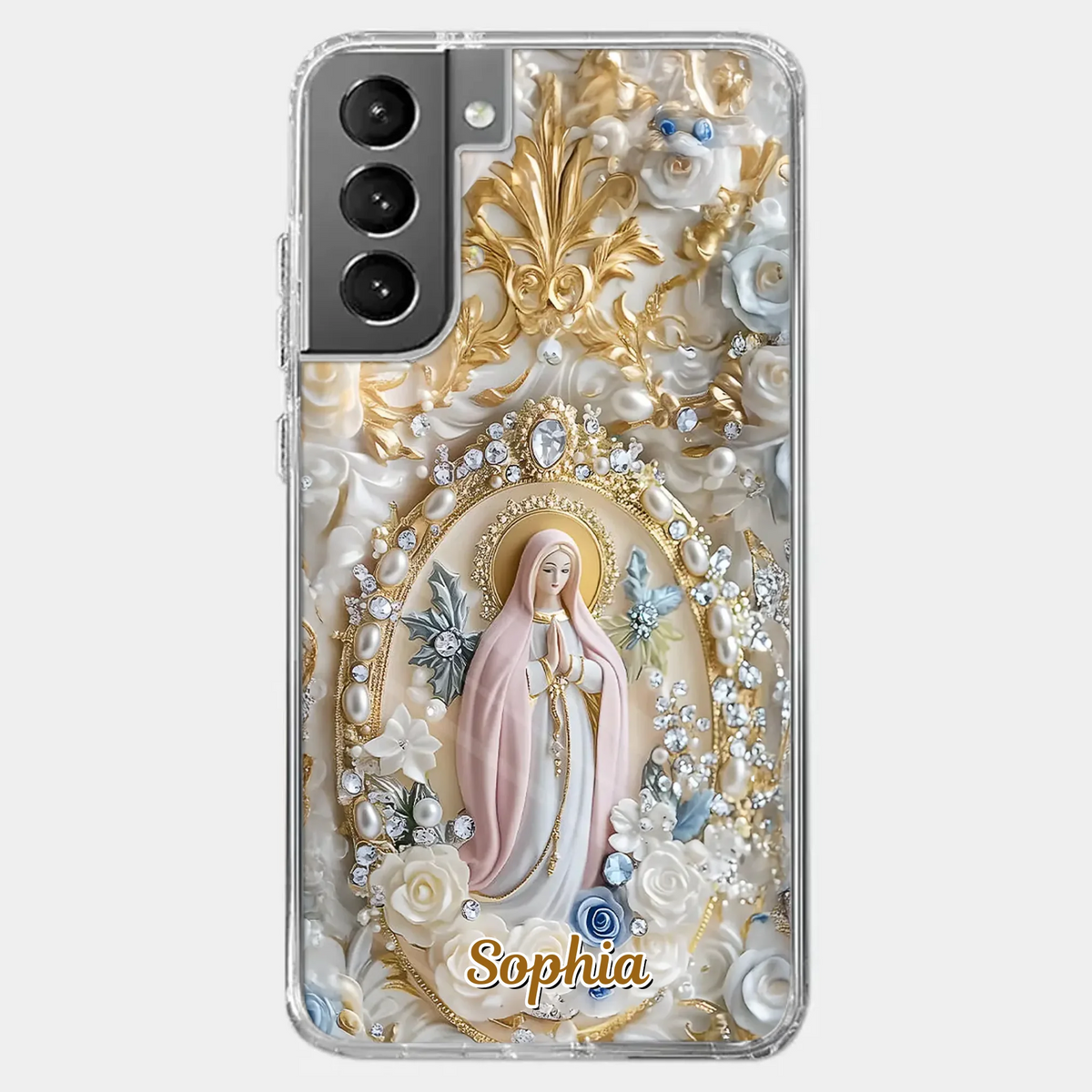 In Love And Faith - Coque de téléphone personnalisée avec effet gonflable 3D - Cadeau pour vous-même, vos meilleurs amis, vos frères et sœurs, votre famille