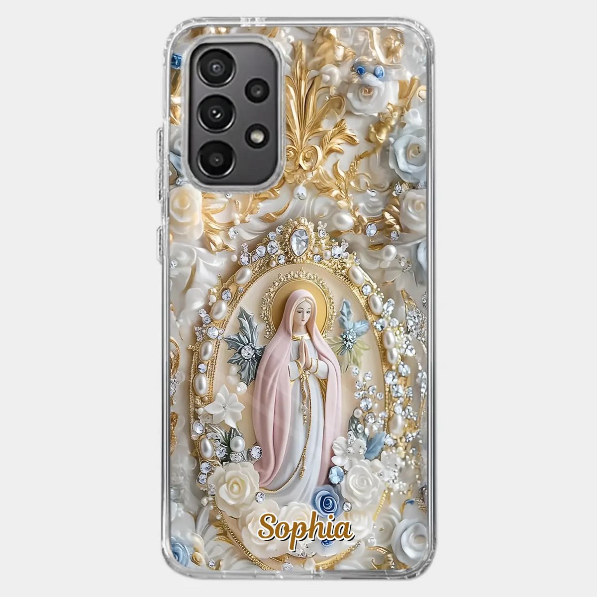 In Love And Faith - Coque de téléphone personnalisée avec effet gonflable 3D - Cadeau pour vous-même, vos meilleurs amis, vos frères et sœurs, votre famille