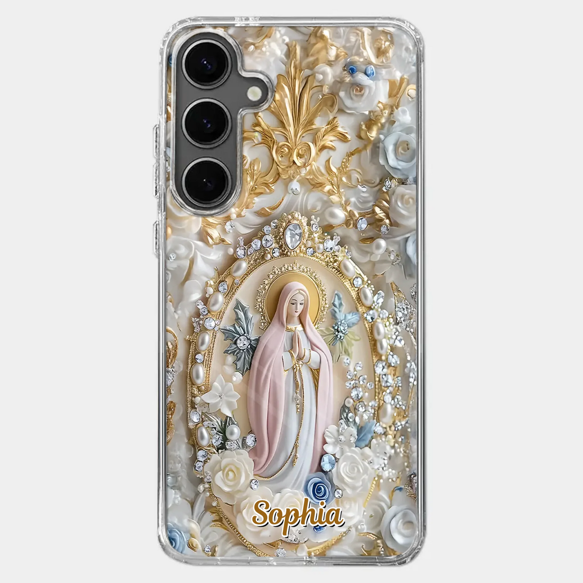 In Love And Faith - Coque de téléphone personnalisée avec effet gonflable 3D - Cadeau pour vous-même, vos meilleurs amis, vos frères et sœurs, votre famille