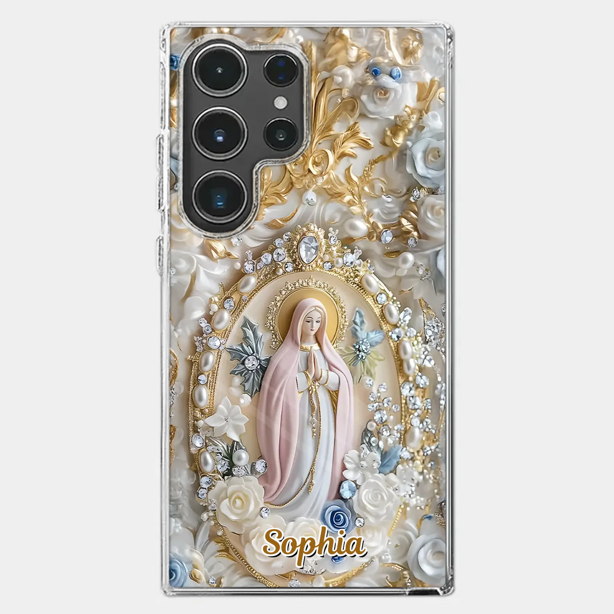 In Love And Faith - Coque de téléphone personnalisée avec effet gonflable 3D - Cadeau pour vous-même, vos meilleurs amis, vos frères et sœurs, votre famille