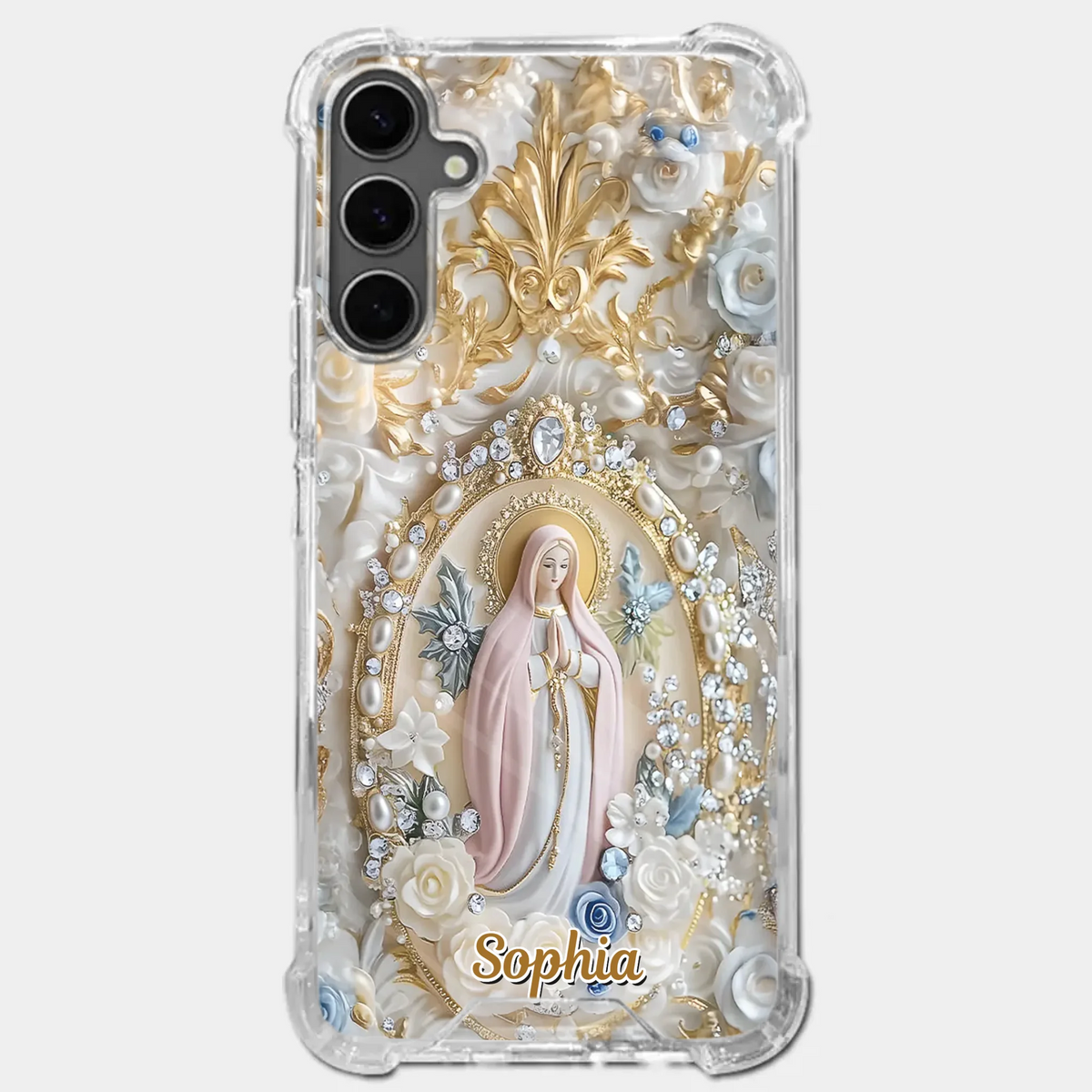 In Love And Faith - Coque de téléphone personnalisée avec effet gonflable 3D - Cadeau pour vous-même, vos meilleurs amis, vos frères et sœurs, votre famille