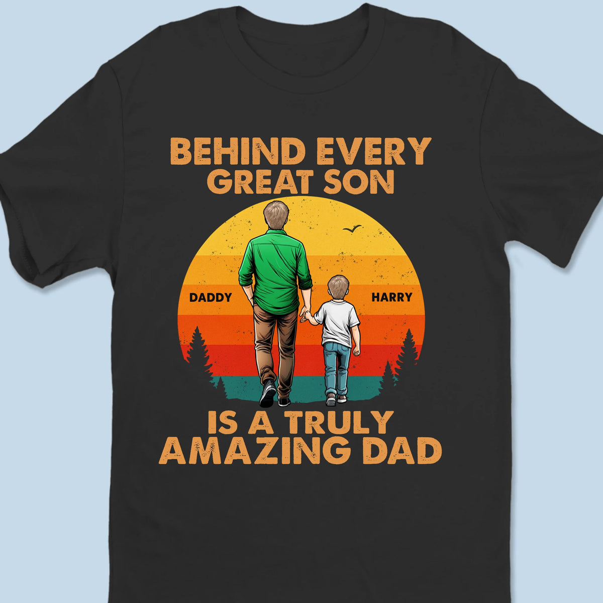 T-shirt unisexe personnalisé, haut de gamme, sweat à capuche, cadeau pour la fête des pères, papa et grand-père.