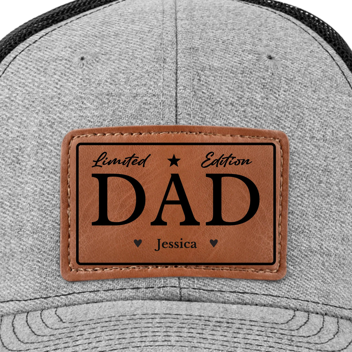 Mon papa incomparable - Chapeau personnalisé en cuir avec patch - Cadeau pour papa et grand-père