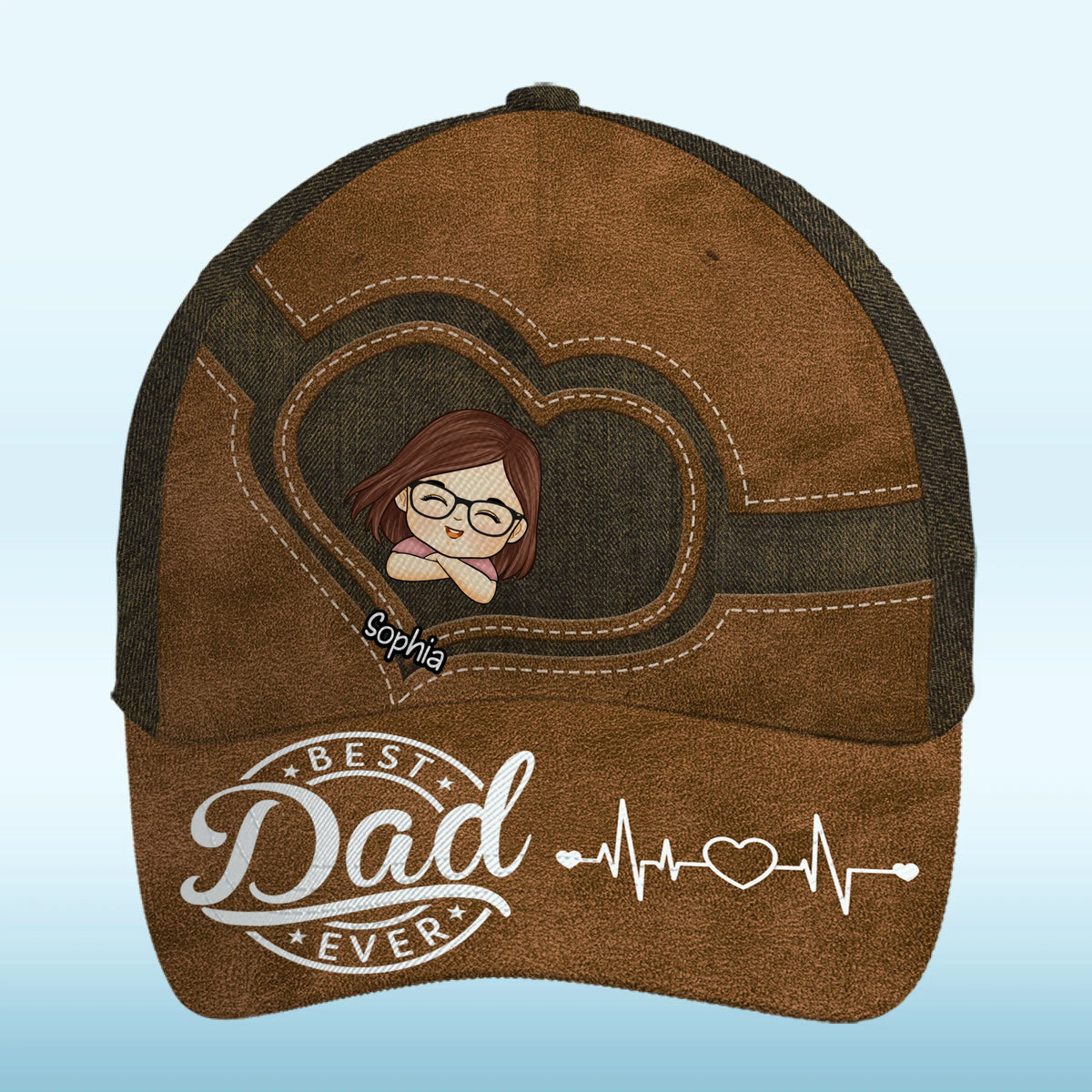 Dad Powered By Hugs, Fueled By Love - Family Personalized Custom Hat, All Over Print Classic Cap - New Arrival, Father's Day, Gift For Dad, Grandpa