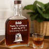 Only The Best Dads Handle The Worst Jobs - Dog Personalized Custom Whiskey Bottle - Gift For Pet Owners, Pet Lovers