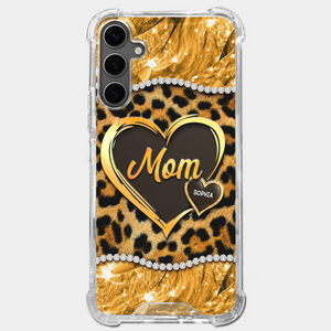 Custom 3D Inflated Effect Printed Clear Phone Case - Personalized Mother's Day Gifts For Mother, Grandmother - Shine Like A Diamond