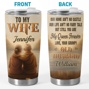 Custom Tumbler - Personalized Anniversary Wedding Gifts For Husband And Wife, Him And Her - Soulmates Forever