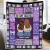 Custom Blanket - Personalized Best Friend Christmas Birthday Gifts For Women, Besties, Sisters, BFF - Always Better With My BFF