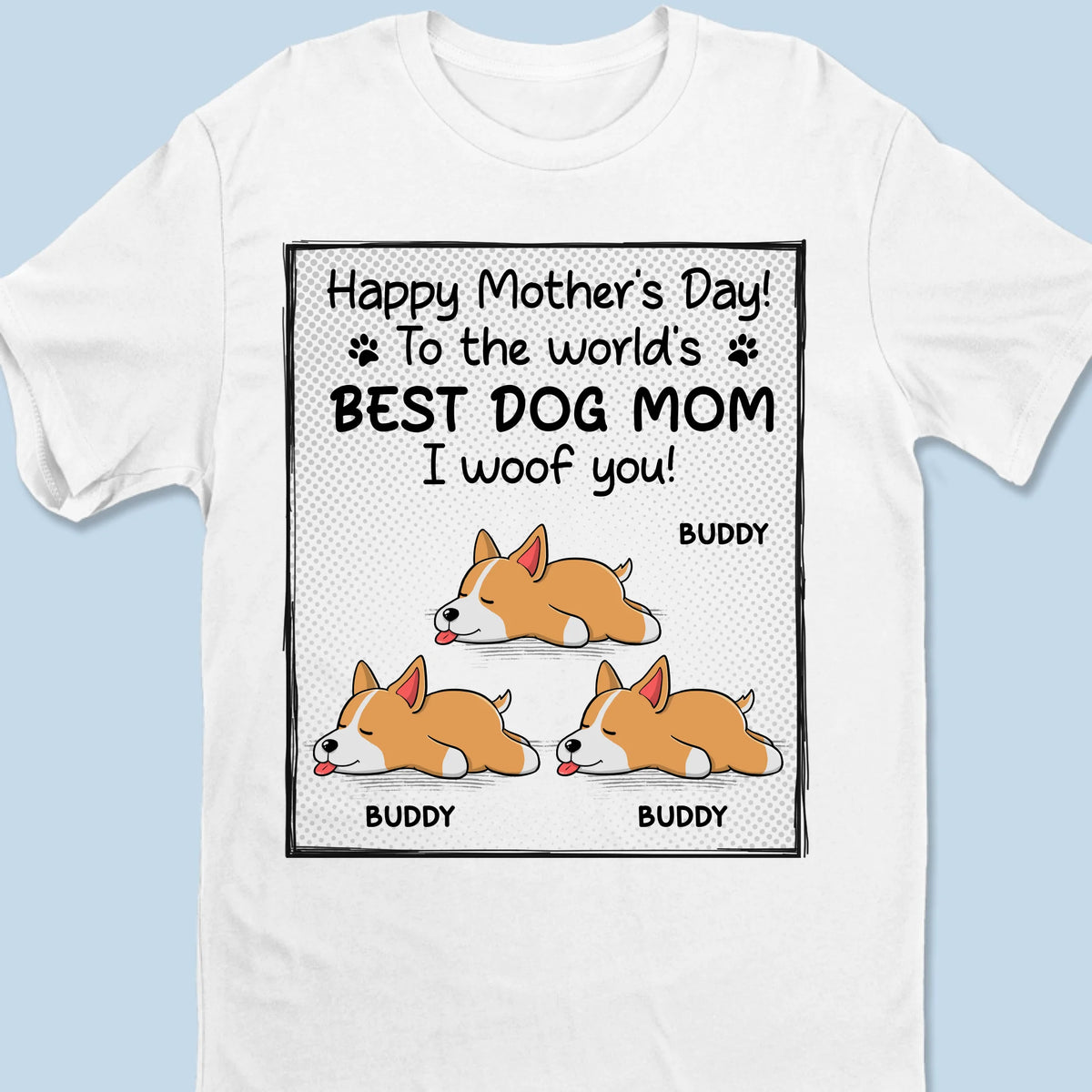 À la meilleure maman canine du monde - T-shirt unisexe personnalisé, sweat à capuche, sweat-shirt - Fête des Mères, Fête des Pères, cadeau pour les propriétaires d'animaux et les amoureux des animaux