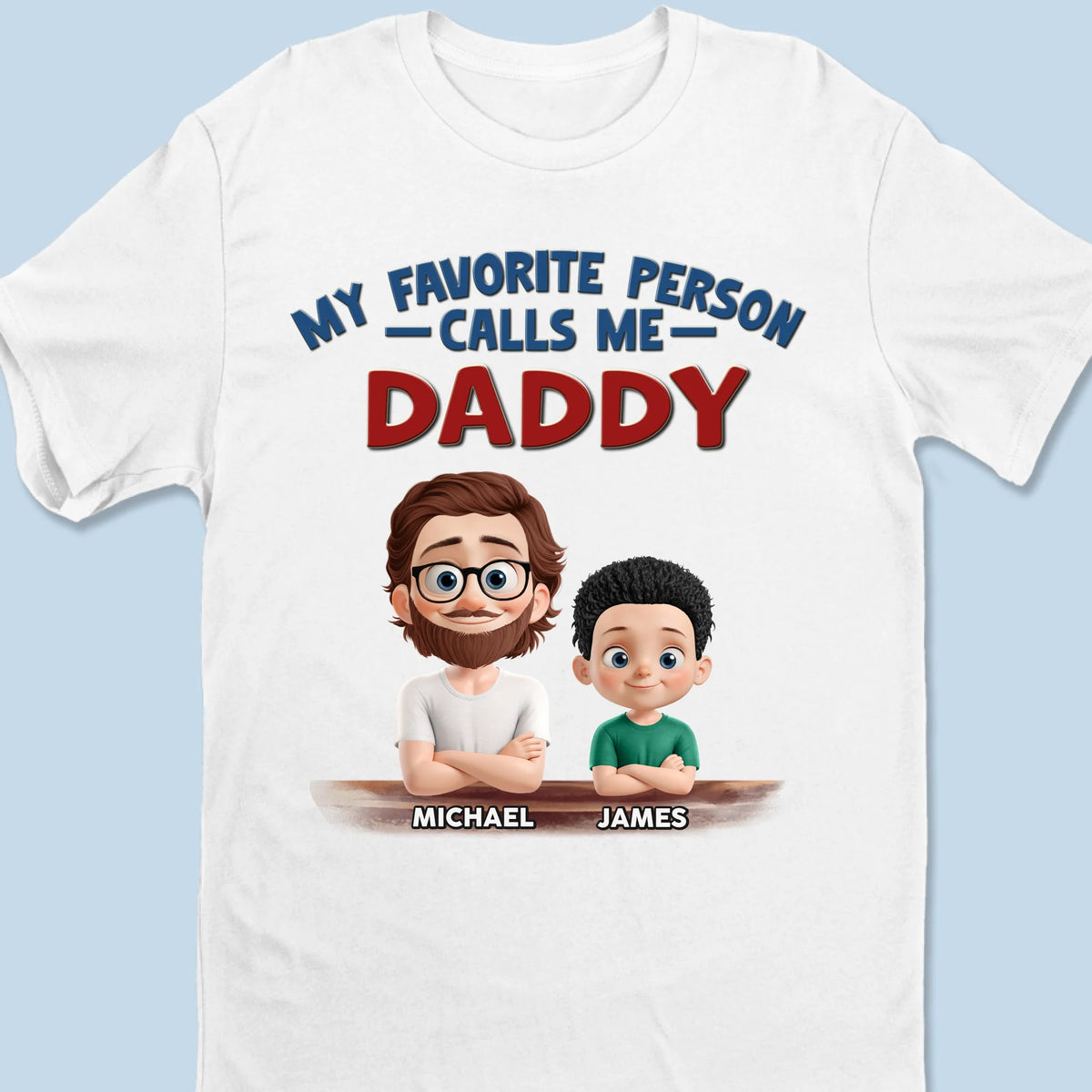 Le meilleur titre que j'ai jamais eu est papa - T-shirt unisexe personnalisé pour la famille, T-shirt premium, sweat à capuche - Fête des pères, cadeau pour papa, grand-père