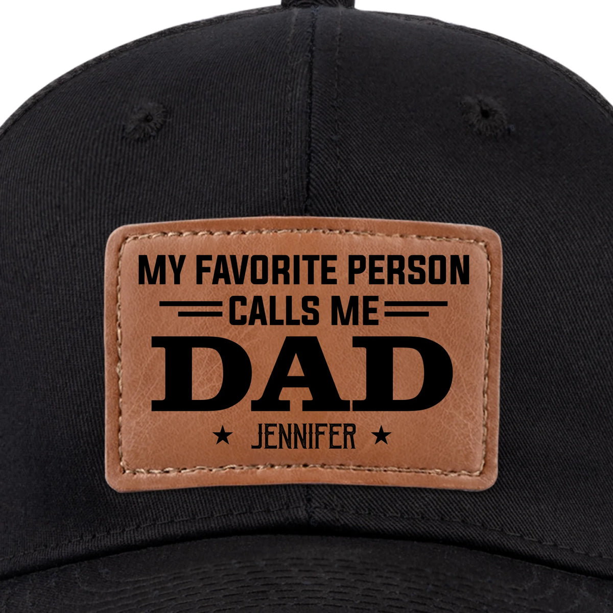 Heureux d'être appelé papa - Chapeau personnalisé en cuir avec patch - Fête des pères, cadeau pour papa, grand-père