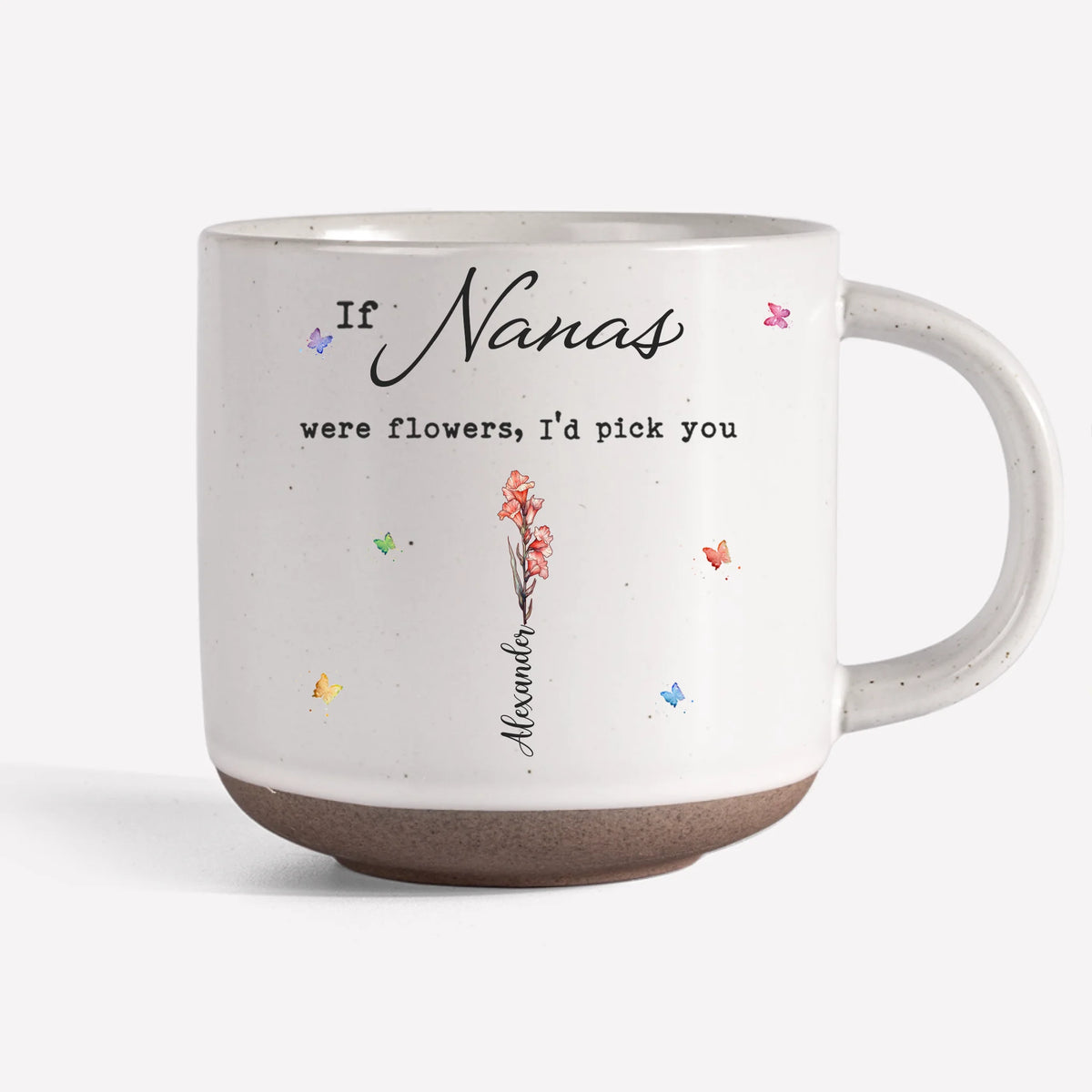 Un jardin d'amour pousse dans le cœur d'une grand-mère - Mug en céramique personnalisé imprimé pour la famille - Cadeau pour maman, grand-mère