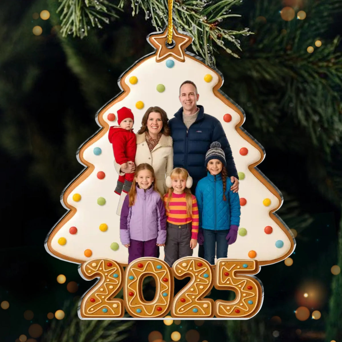 Custom Photo Acrylic Ornament - Personalized Christmas Birthday Gifts For Mom, Dad, Brother, Sister, Kids - Memories Baked Into Every Smile