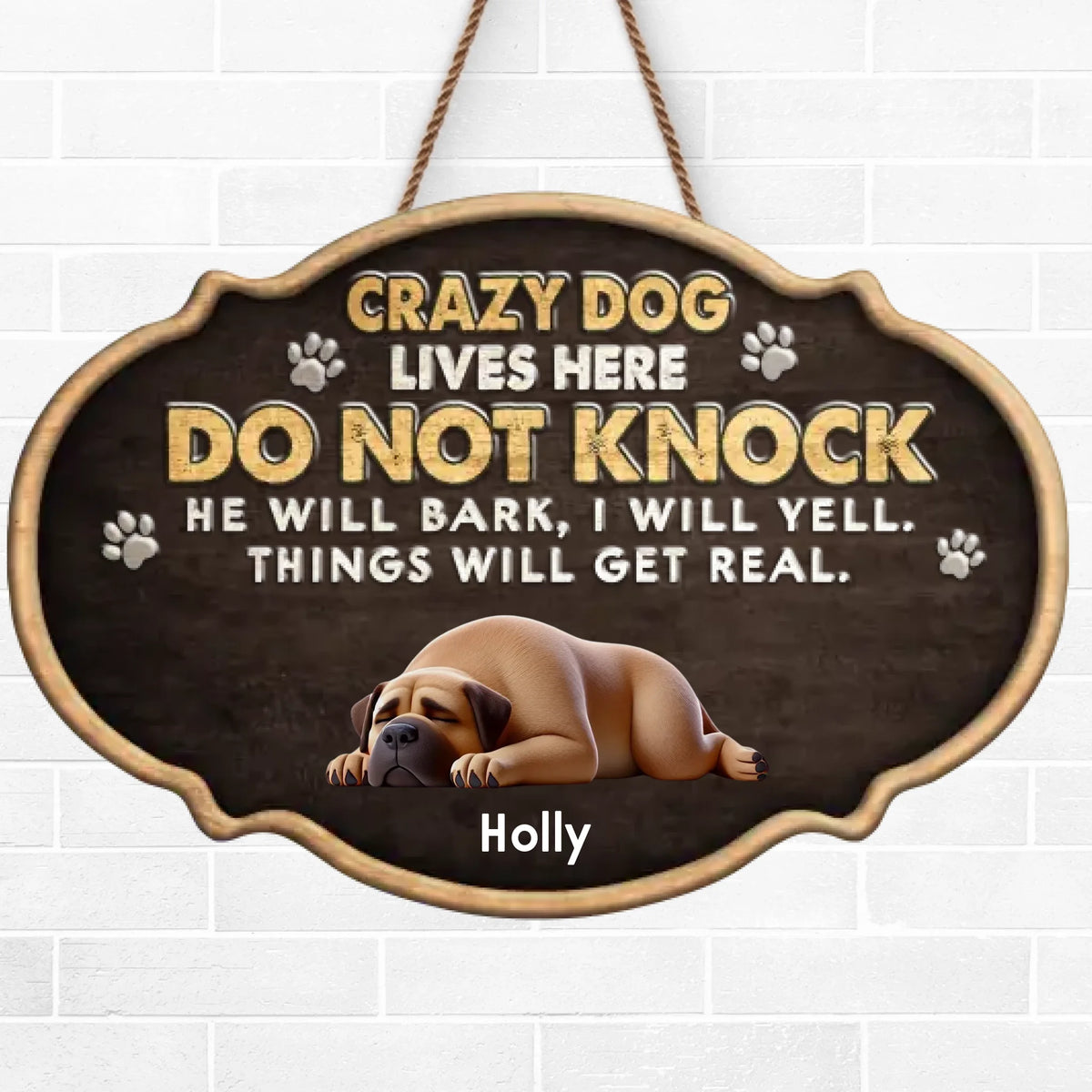 A Little Something To Make Your Space Feel Extra Special - Dog Personalized Custom Home Decor Wood Sign - House Warming Gift For Pet Owners, Pet Lovers