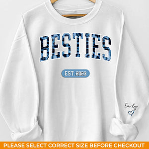Je compte sur ta mémoire pour me souvenir de mon passé - Sweat-shirt unisexe personnalisé avec motif sur la manche - Cadeau pour meilleures amies, meilleures amies, sœurs