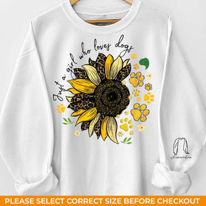 Le bonheur est pour une fille et ses animaux de compagnie - Sweat-shirt unisexe personnalisé avec motif sur la manche pour chien et chat - Cadeau pour les propriétaires et les amoureux des animaux