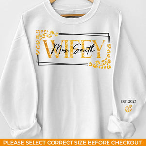You Belong With Me - Couple Personalized Custom Unisex Sweatshirt With Design On Sleeve - Gift For Husband Wife, Anniversary