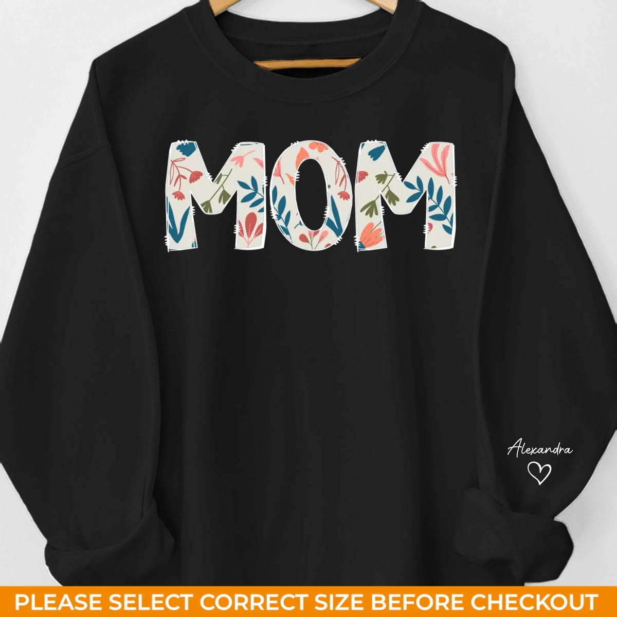 La maison est là où se trouve grand-mère - Sweat-shirt unisexe personnalisé avec motif sur la manche - Cadeau pour maman et grand-mère