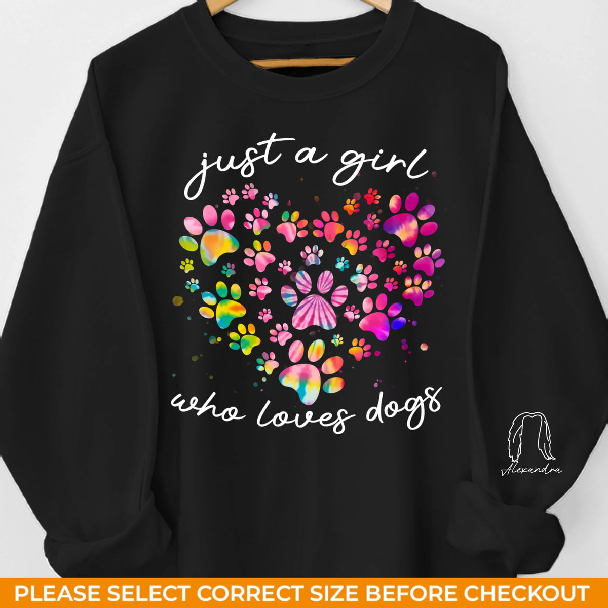 Le meilleur ami d'une fille a des pattes - Sweat-shirt unisexe personnalisé pour chien et chat avec motif sur la manche - Cadeau pour les propriétaires d'animaux et les amoureux des animaux
