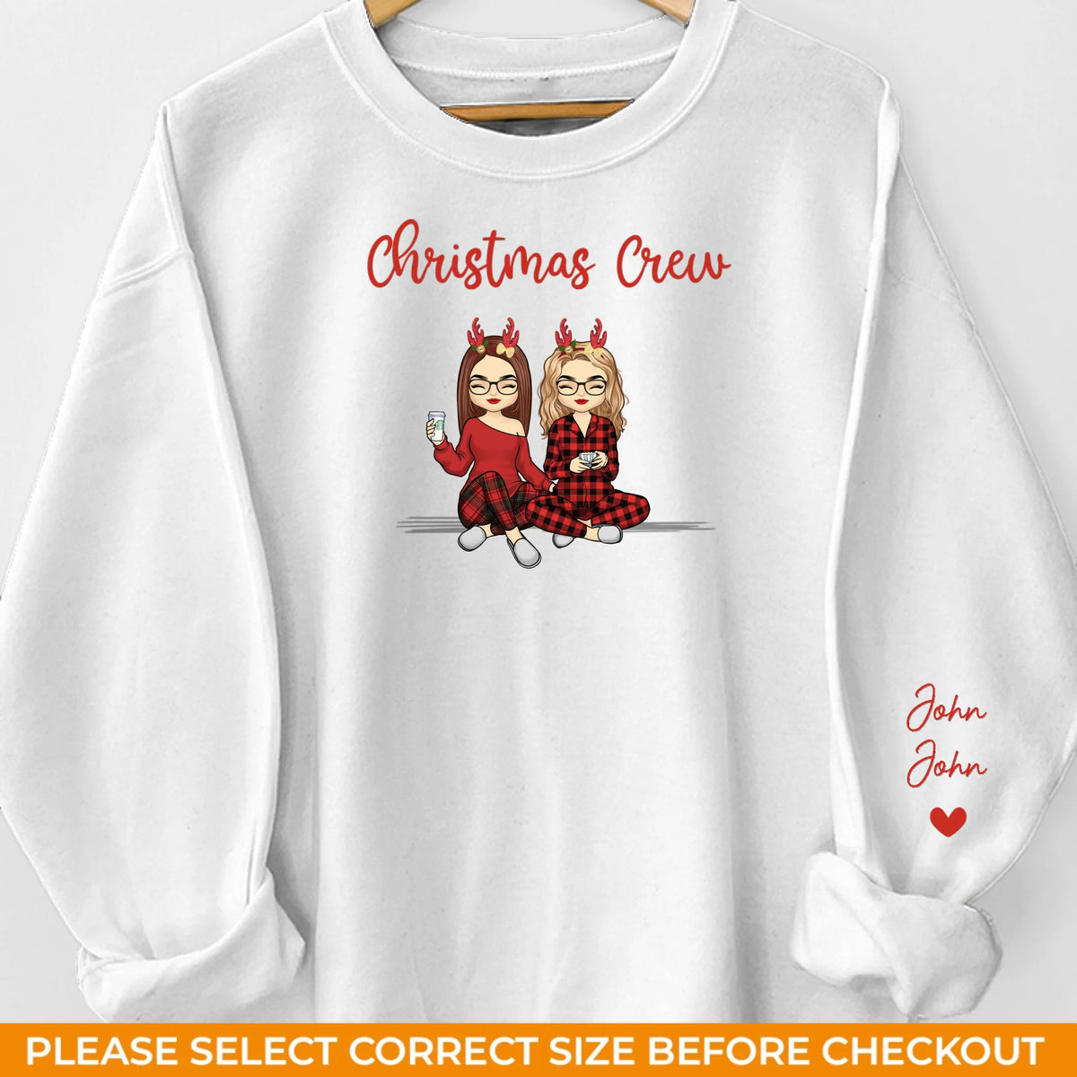 Noël, c'est créer des souvenirs avec ceux que nous aimons - Sweat-shirt unisexe personnalisé avec motif sur la manche - Cadeau de Noël pour les membres de la famille