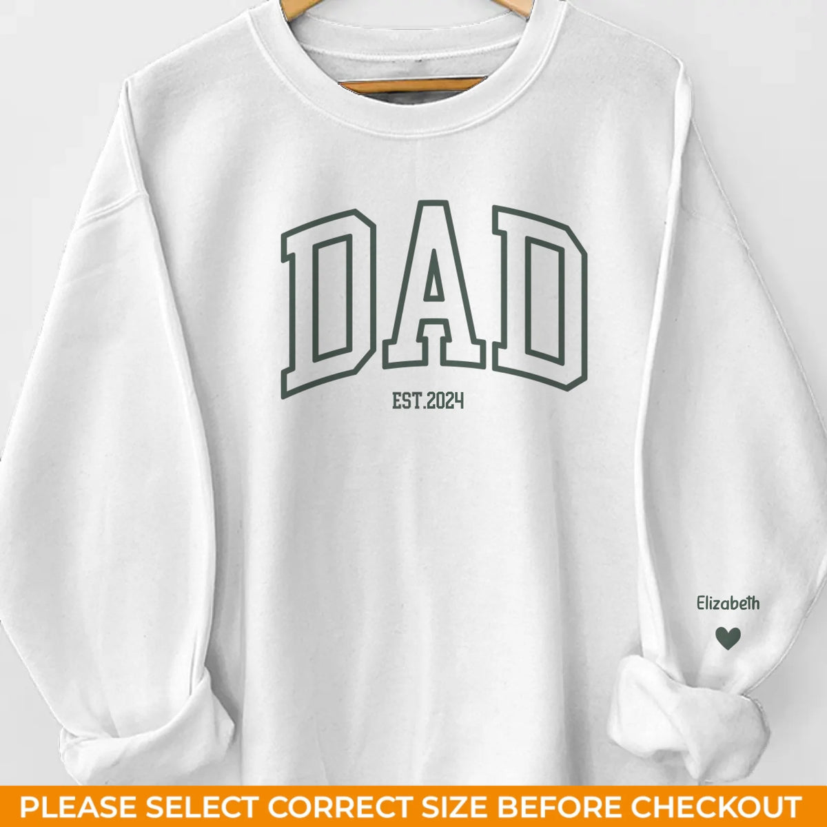 Être père est un titre, mais être papa est un privilège - Sweat-shirt unisexe personnalisé avec motif sur la manche - Cadeau pour papa, grand-père