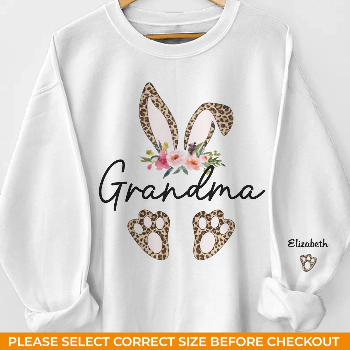 Tu es ma plus douce friandise de Pâques - Sweat-shirt unisexe personnalisé pour la famille, sweat à capuche avec motif sur la manche - Cadeau de Pâques pour maman, grand-mère