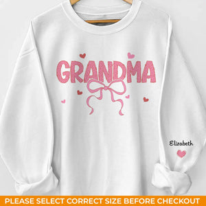 Your Love Is My Strength, Always - Family Personalized Custom Unisex Sweatshirt, Hoodie With Design On Sleeve - Gift For Mom, Grandma