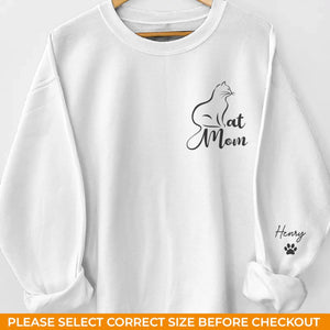 Custom Unisex Sweatshirt, Hoodie With Design On Sleeve - Personalized Christmas Birthday Gifts For Cat Lovers, Cat Mom And Dad - Every Day Is Caturday