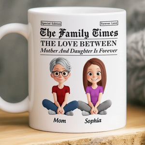 Custom Mug - Personalized Birthday Gifts For Mom, Dad, Daughter, Son - Growing Up Together With Love
