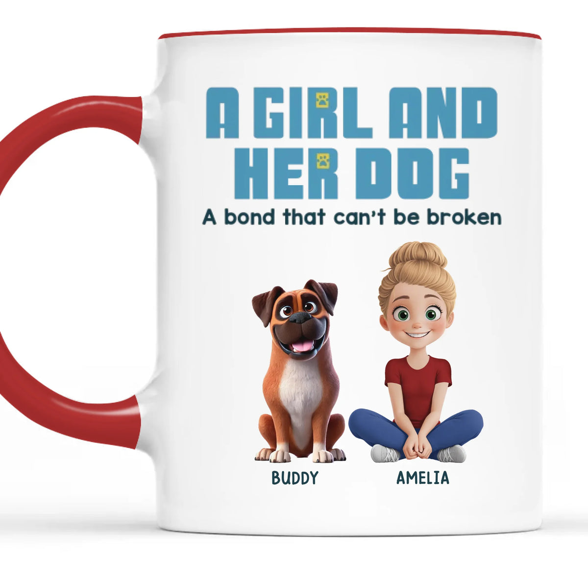 All You Need Is Love And A Pet - Dog Personalized Custom Accent Mug - Gift For Pet Owners, Pet Lovers