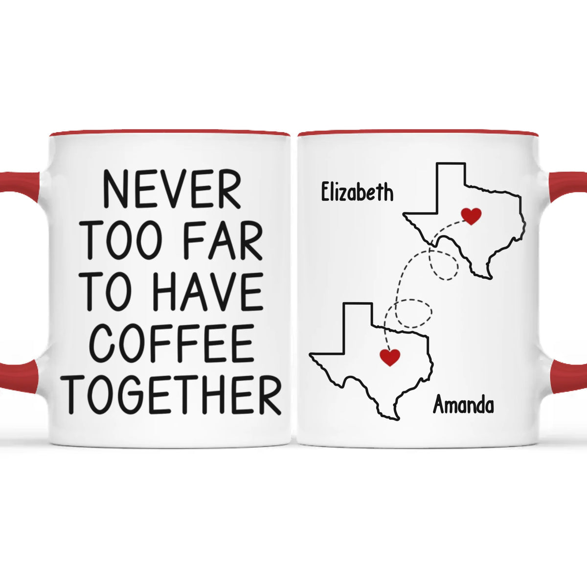 Enfin sur la liste des gentils - Mug personnalisé avec accents personnalisés - Cadeau de Noël pour les meilleures amies, BFF, sœurs