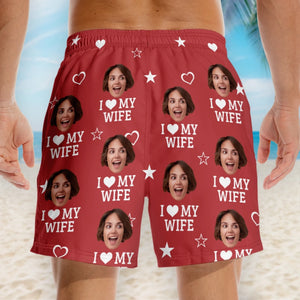 Photo personnalisée : vous avez une ambiance tropicale - Short de plage hawaïen personnalisé amusant pour homme - Cadeau de vacances d'été, cadeau de fête d'anniversaire pour mari