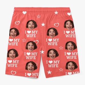 Photo personnalisée : vous avez une ambiance tropicale - Short de plage hawaïen personnalisé amusant pour homme - Cadeau de vacances d'été, cadeau de fête d'anniversaire pour mari