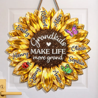 Custom Wood Sign - Personalized Birthday Gifts For Mom, Grandma - Thank You For Everything