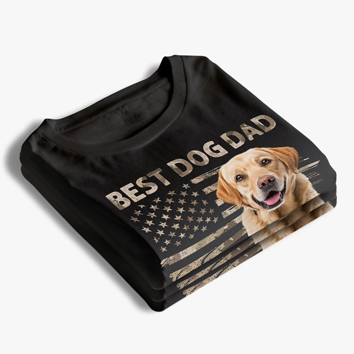T-shirt, sweat à capuche et sweat-shirt unisexe personnalisé avec photo « Père chien ultime » – Fête des pères, cadeau pour les propriétaires et les amoureux des animaux