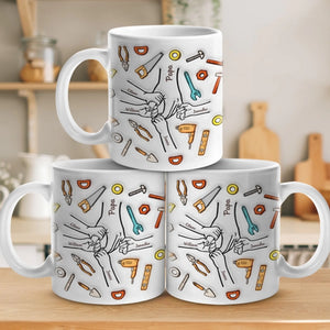 Un père transporte des photos là où se trouvait son argent - Mug personnalisé 3D à effet gonflé - Fête des pères, cadeau pour papa, grand-père